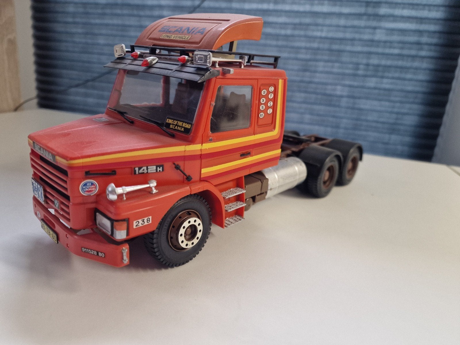 Scania 142H modeltruck 1:24 italeri, Overige merken, Gebruikt, Groter dan 1:32, Ophalen of Verzenden
