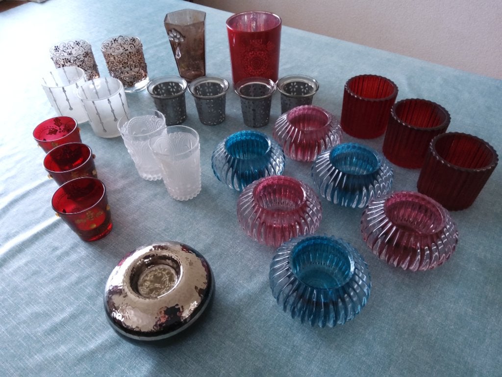 25 theelichtjes, Ophalen, Overige materialen, Gebruikt, Overige kleuren