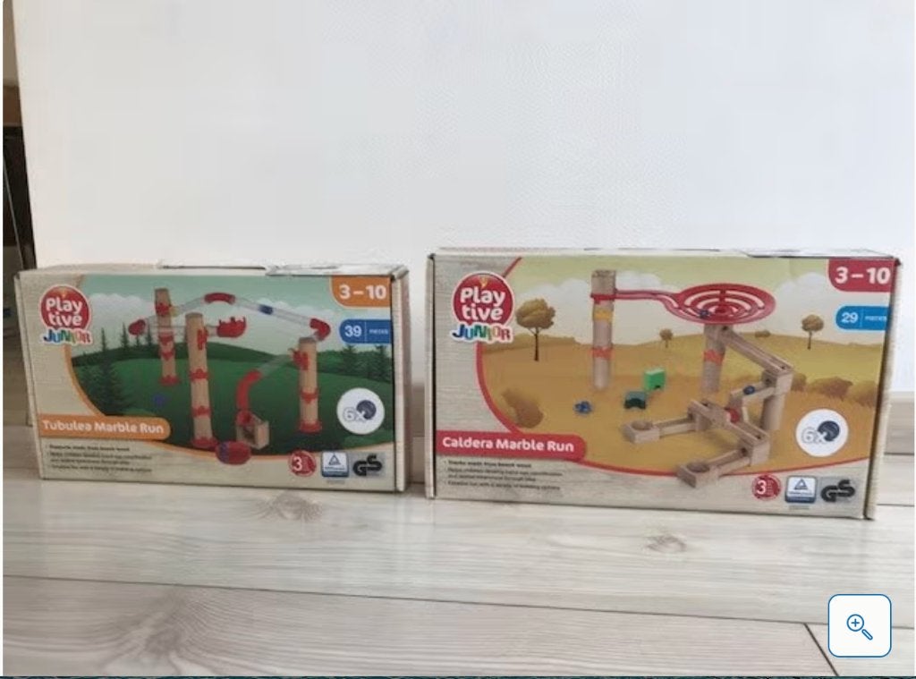 Te koop: houten knikkerbaan, Marble Run, Ophalen of Verzenden, Zo goed als nieuw