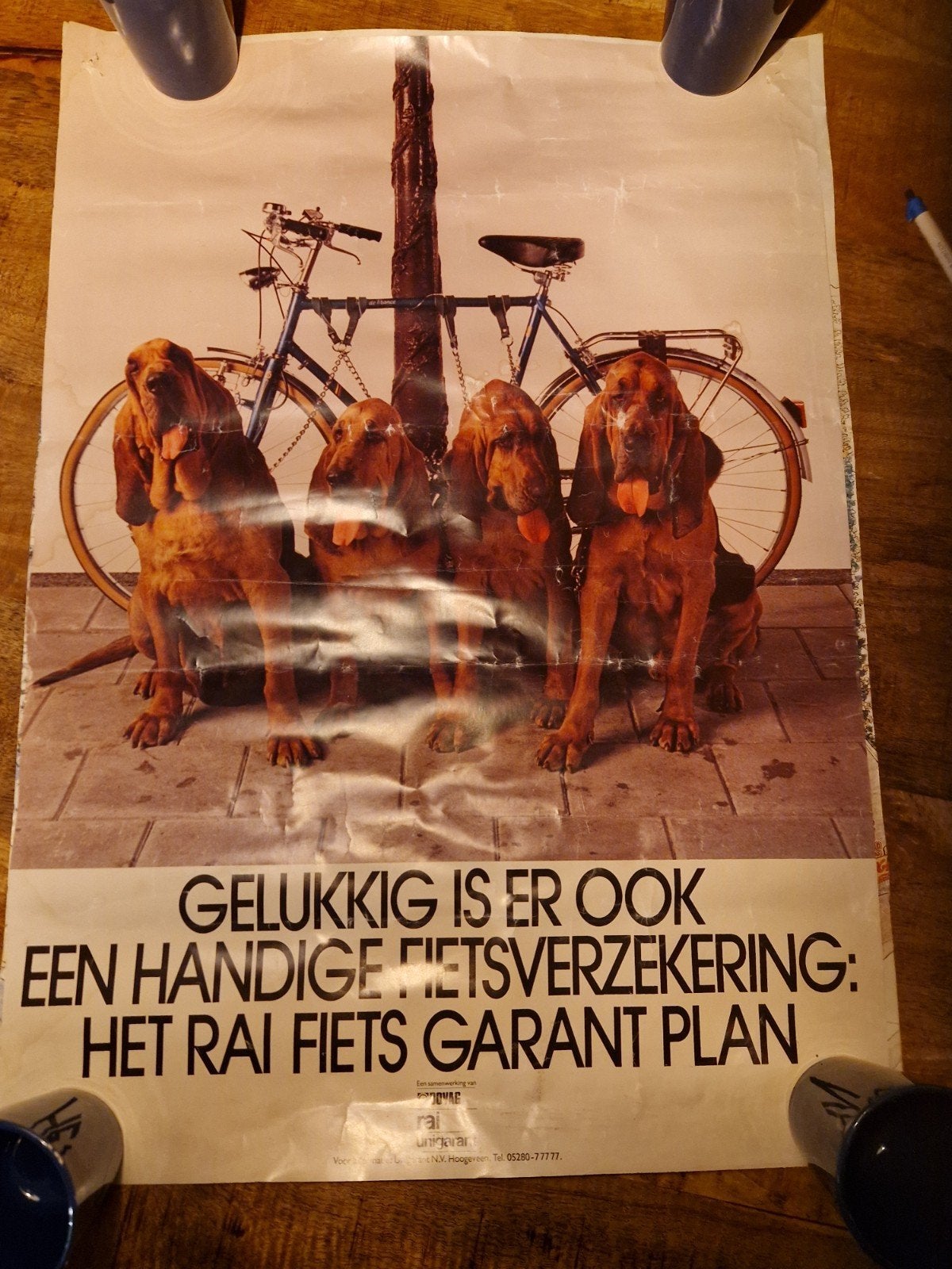 fiets verzekering poster, Ophalen of Verzenden, A1 t/m A3