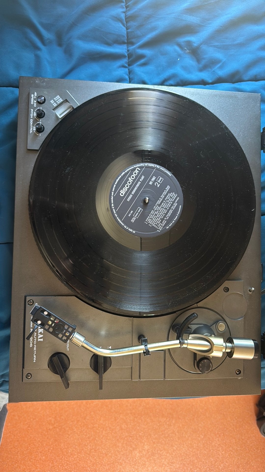 Akai ap-206 direct drive platenspeler, Gebruikt, Automatisch, Ophalen of Verzenden, Platenspeler