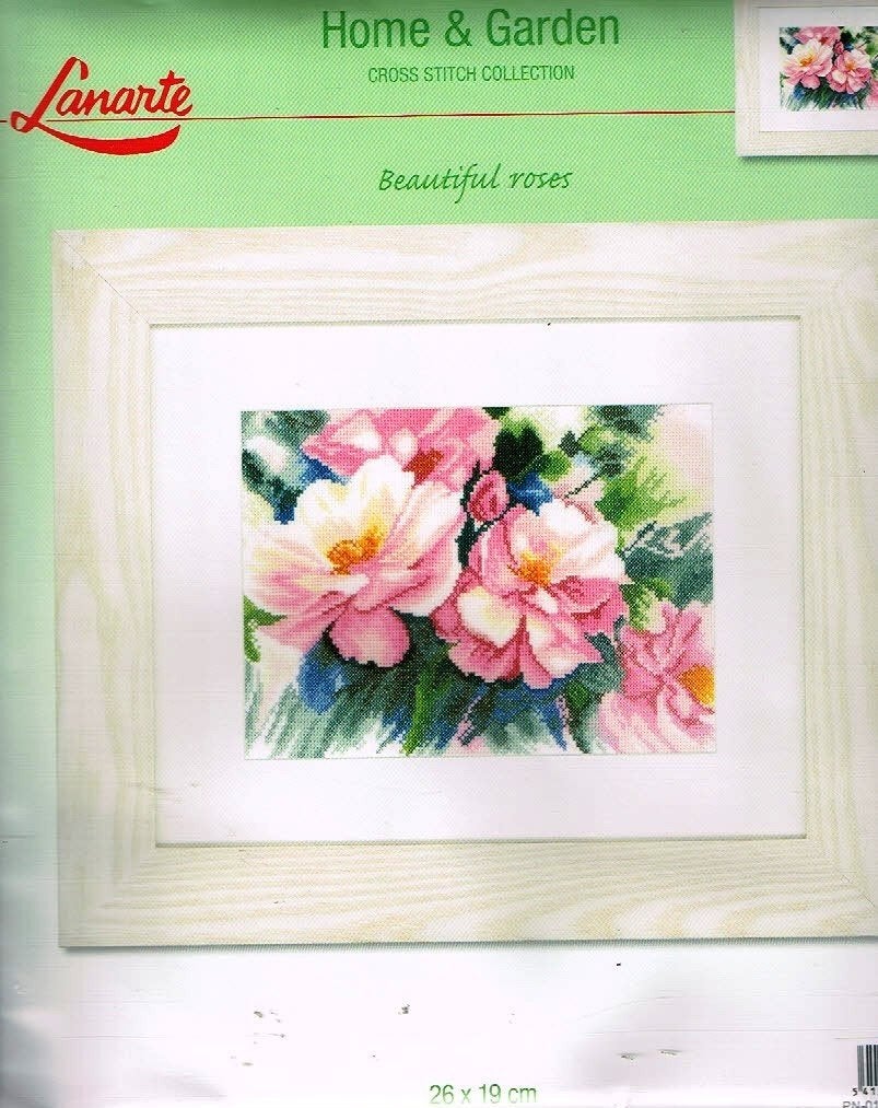 Cado lanarte borduurpakket  BEAUTIFULL  ROSES, Ophalen of Verzenden, Nieuw, Handborduren, Borduurpakket