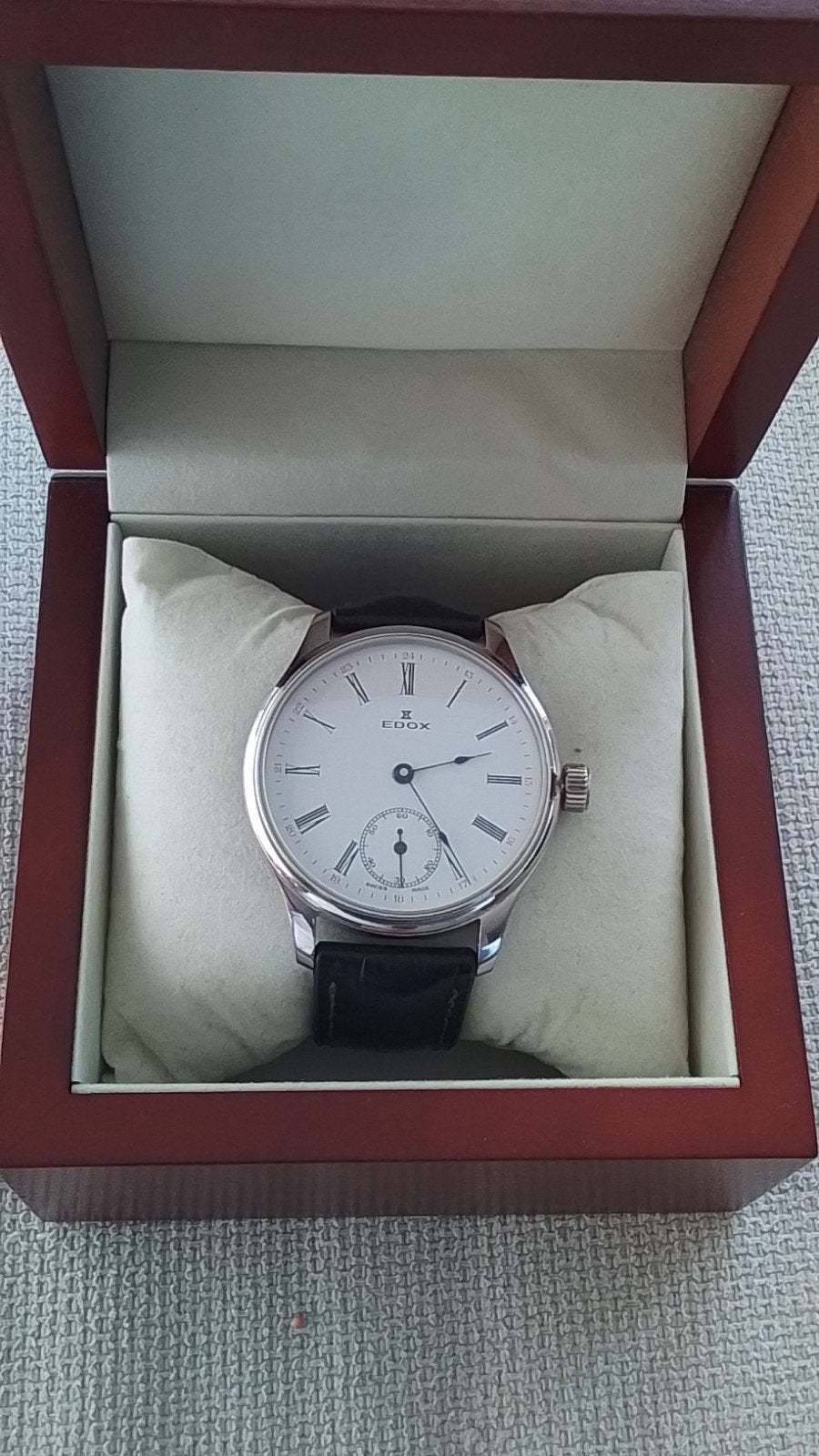 Edox Marriage Horloge 42mm Kast - Zo goed als nieuw, Ophalen of Verzenden, Polshorloge, Overige merken