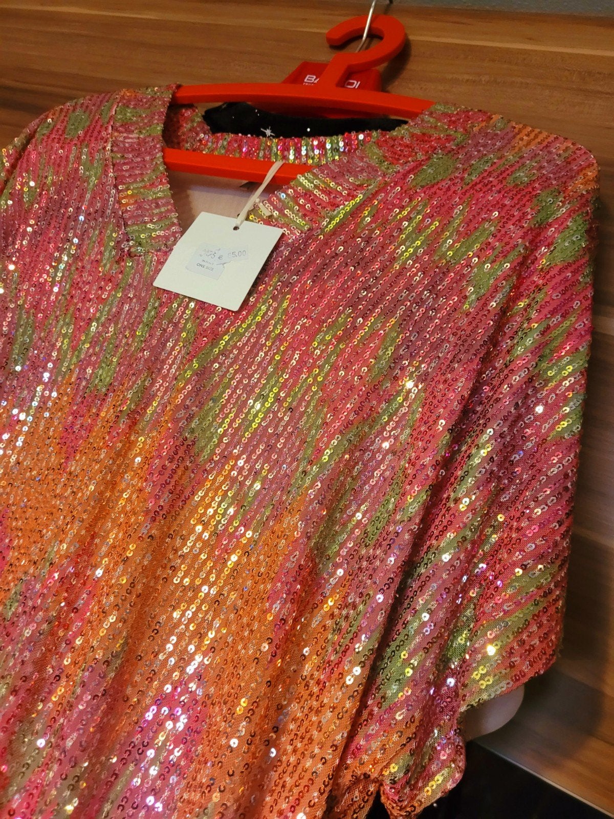 Nieuwe pailletten jurk, maat XL/XXL, feestelijk en kleurrijk, Kleding | Dames, BVEBOU, Meerkleurig, Maat 46/48 (XL) of groter