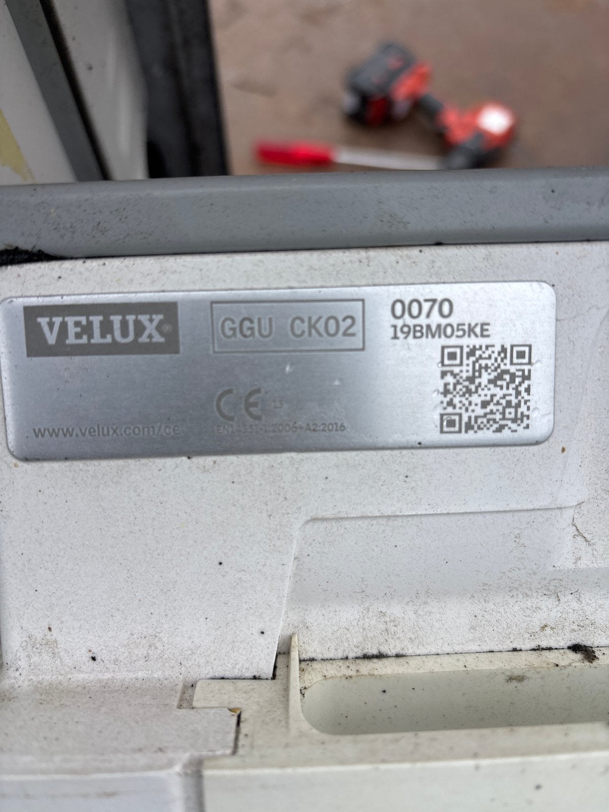 Gebruikt Velux Dakraam GGU CK02 - 78x55 cm, Ophalen, Gebruikt, Dakraam, Minder dan 80 cm