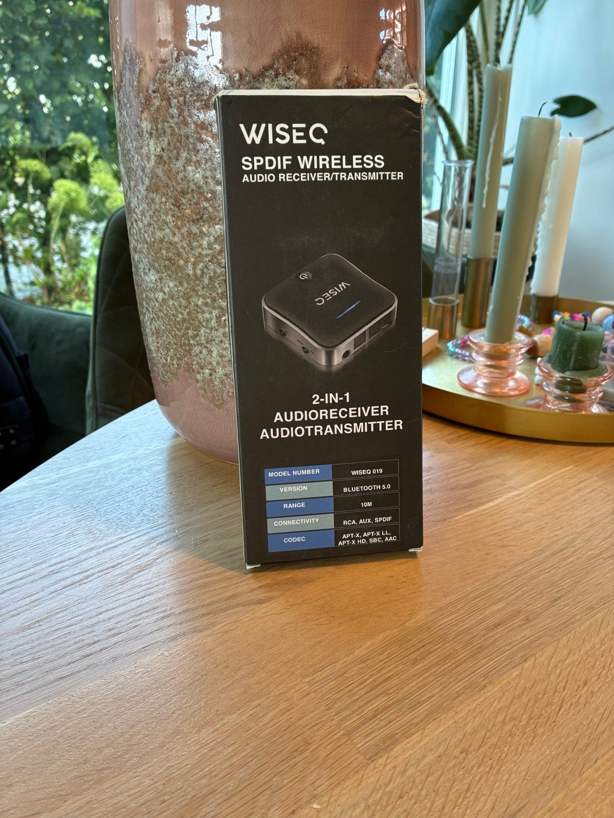 WISEQ SPDIF Draadloze Audio Ontvanger/Zender 2-in-1, Ophalen, Nieuw, Minder dan 2 meter, Overige kabels