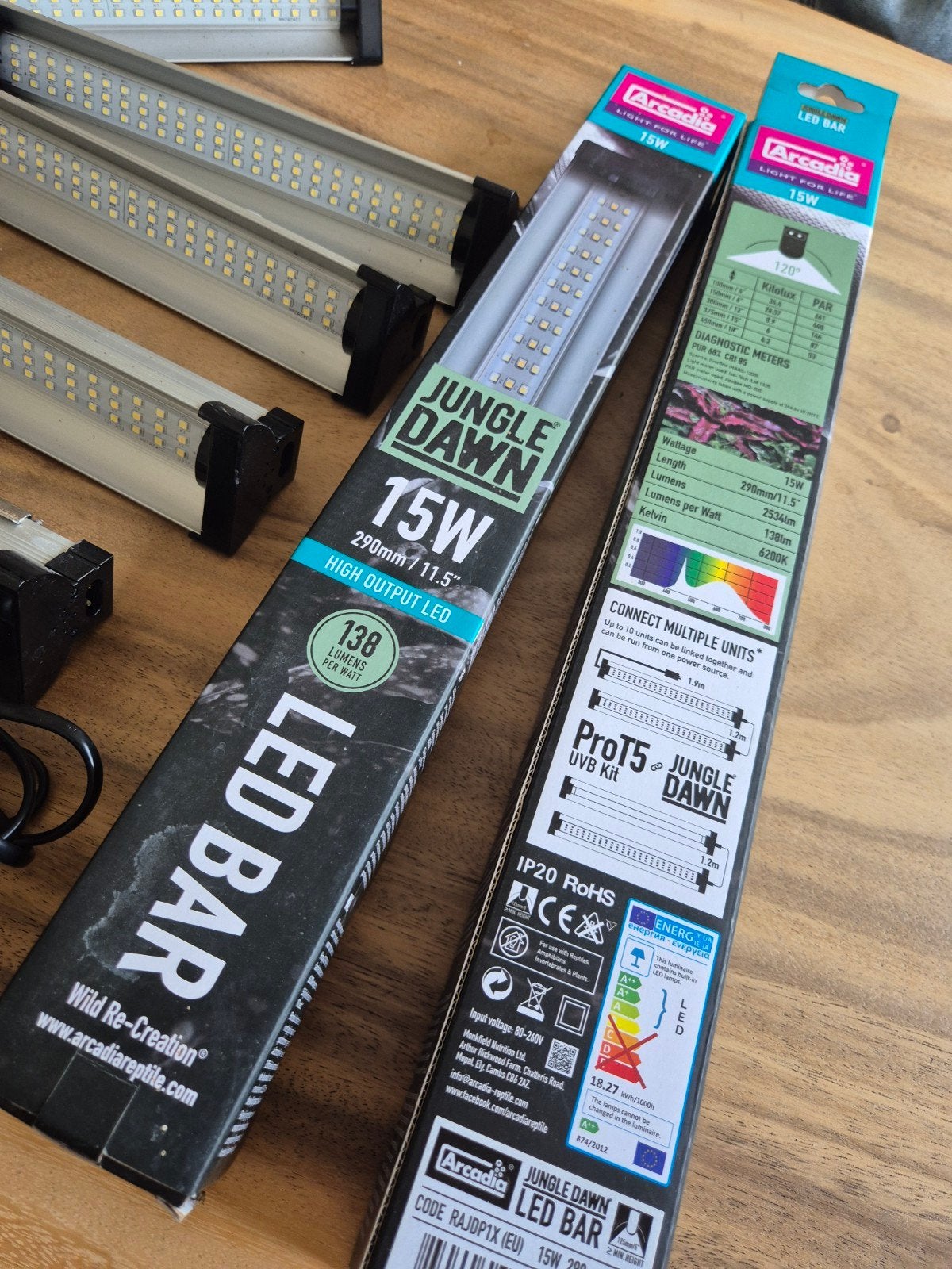 7x growlight Arcadia 15w 290mm led bar, Ophalen of Verzenden, Halfschaduw, Minder dan 100 cm