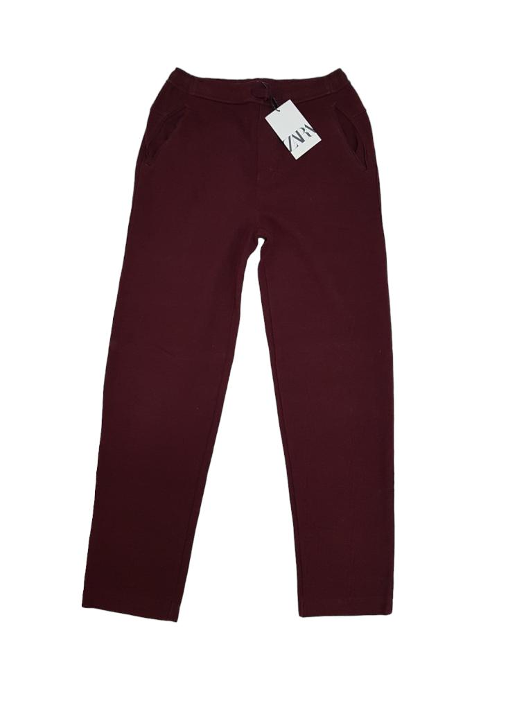 Prachtige donker rode ZARA sweat pant maat 164. NIEUW!, Kinderen en Baby's, Kinderkleding | Maat 164, Broek, Verzenden, Nieuw