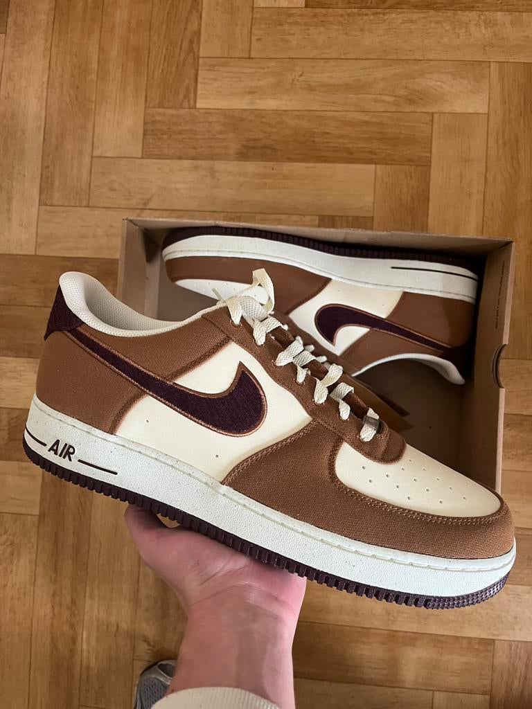 Nike Air Force 1 British Tan - Maat 49.5, Kleding | Heren, Schoenen, Bruin, Nieuw, Ophalen of Verzenden, Sneakers of Gympen