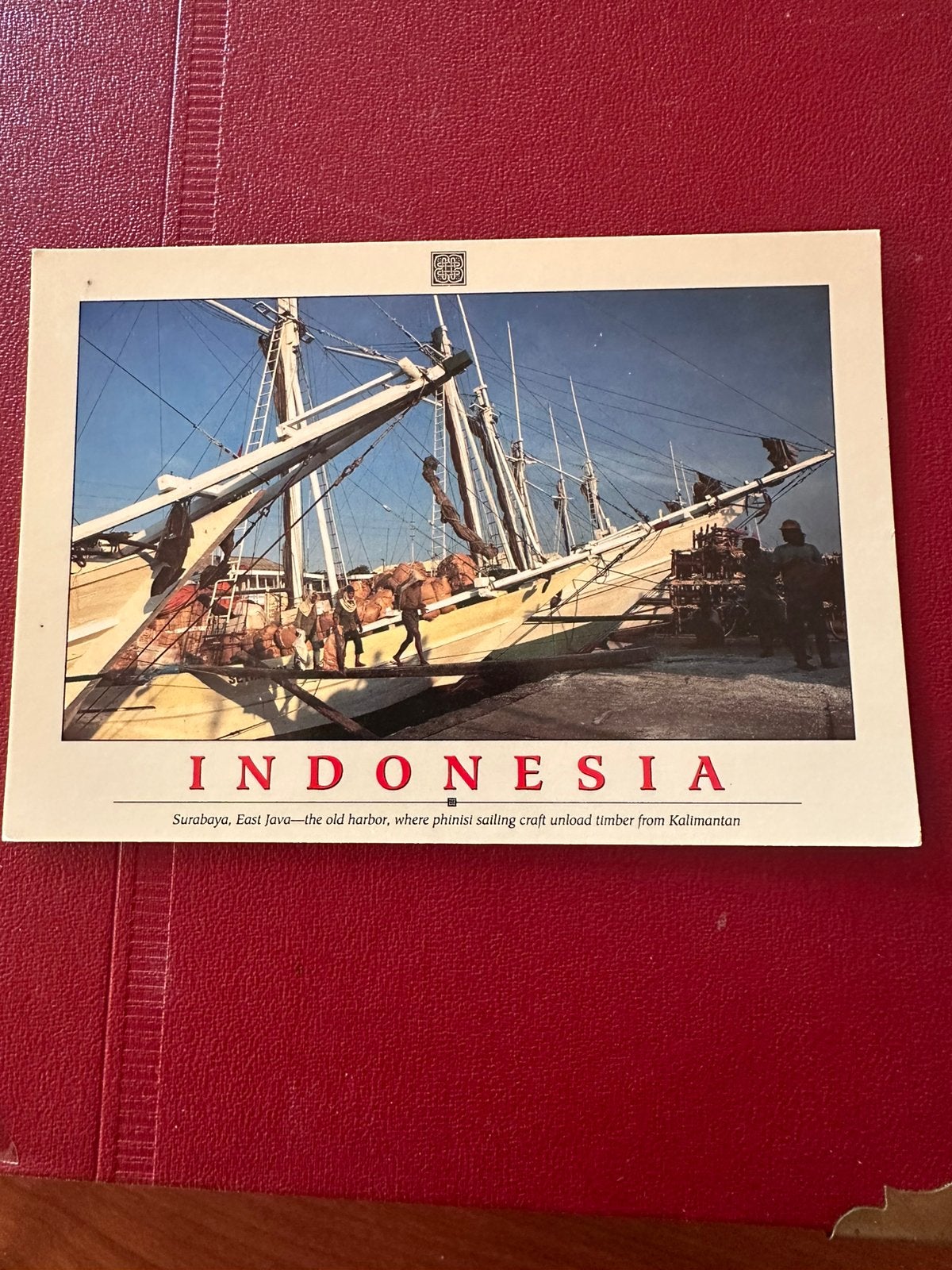 Surabaya , Oude Haven, Verzamelen, Verzenden, Zo goed als nieuw, Kaart, Foto of Prent