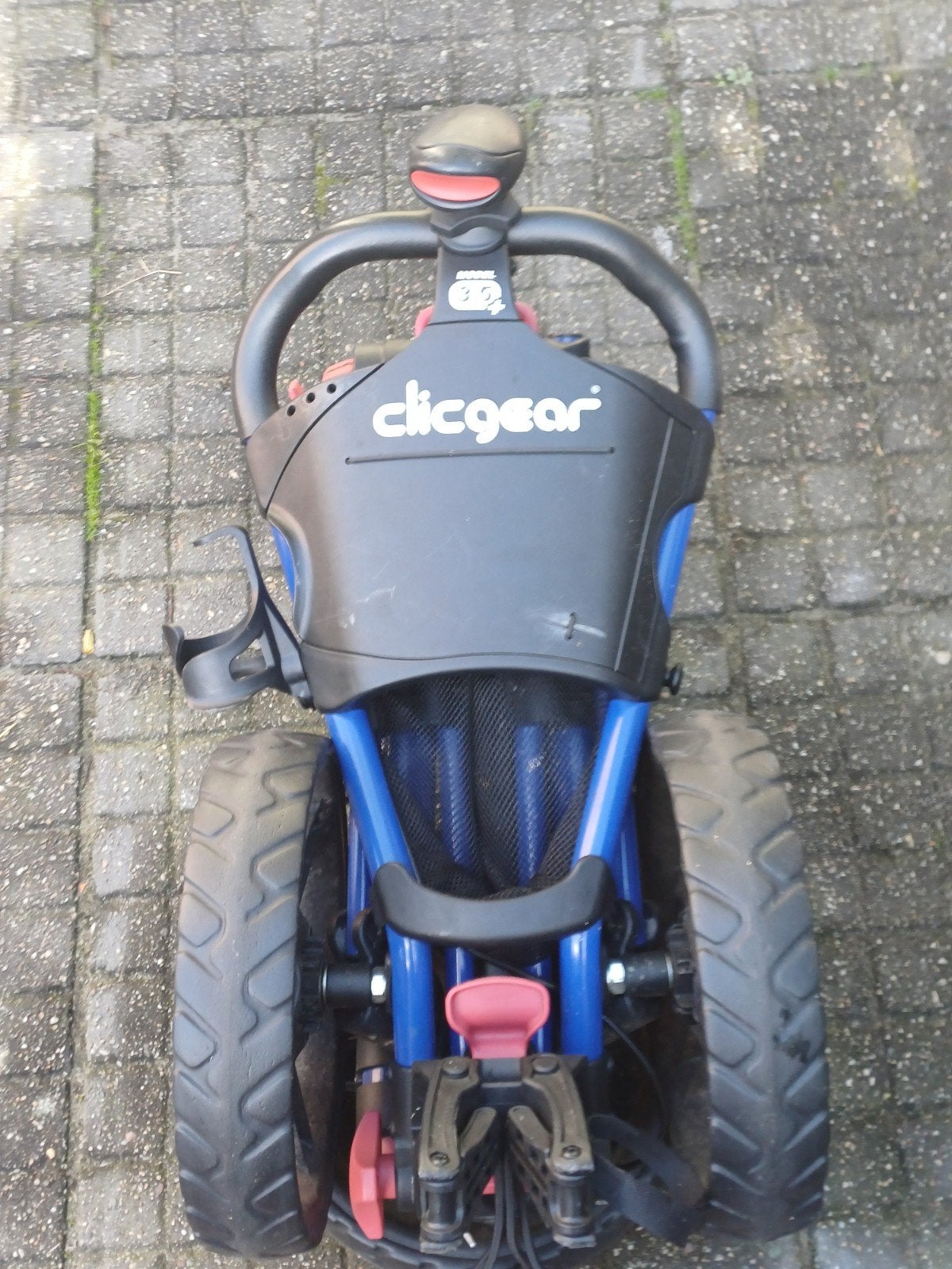 Clicgear golftrolley - Blauw en zwart, Ophalen of Verzenden, Gebruikt, Golfkar, Overige merken