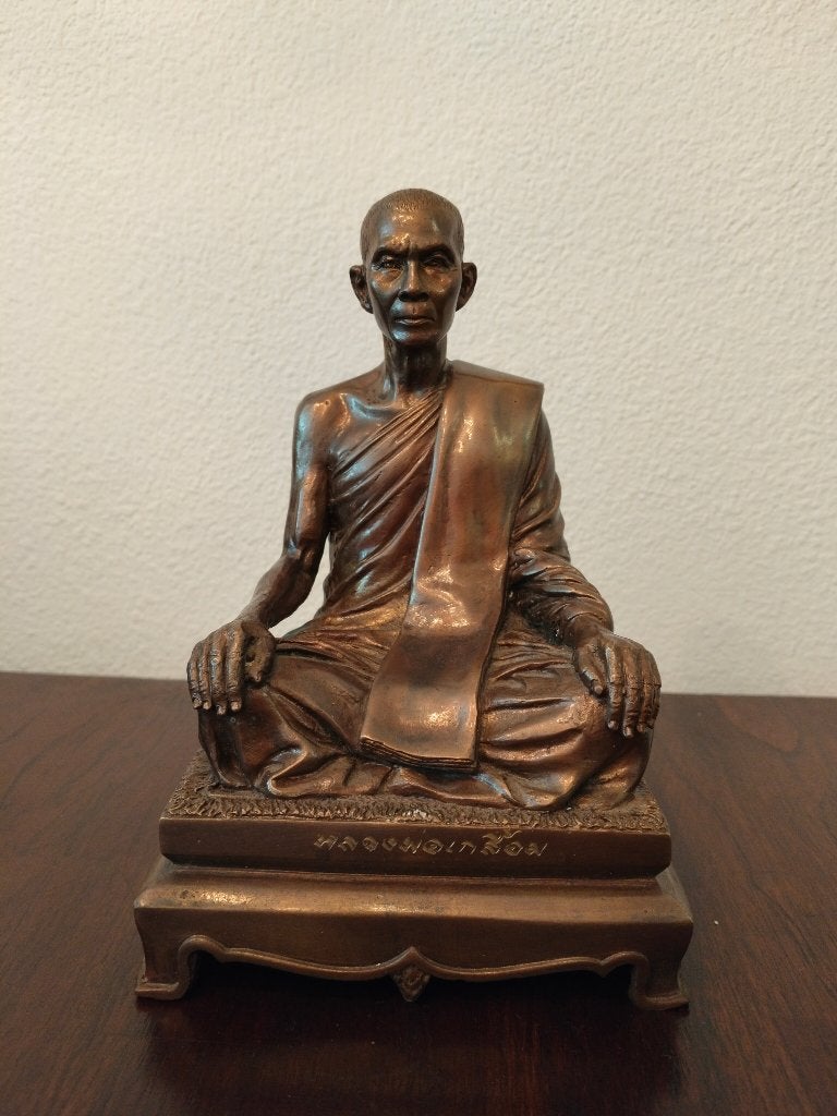 Boeddha Thailand bronze beeld, Ophalen of Verzenden