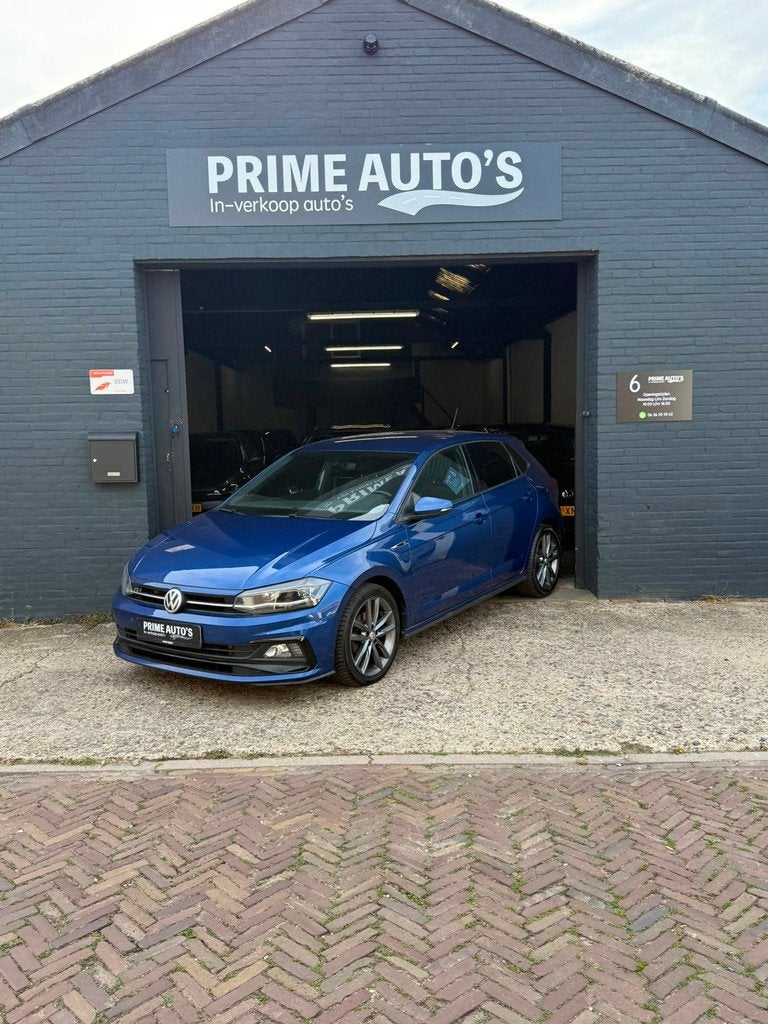 Volkswagen Polo 1.0 TSI R-Line Digital Dash| Achteruitrijcam, Voorwielaandrijving, Gebruikt, Zwart, Blauw