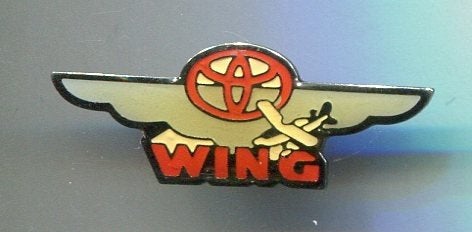 Toyota Wing zilverkleurig speldje ( BLAD0_007), Ophalen of Verzenden, Nieuw, Transport, Speldje of Pin