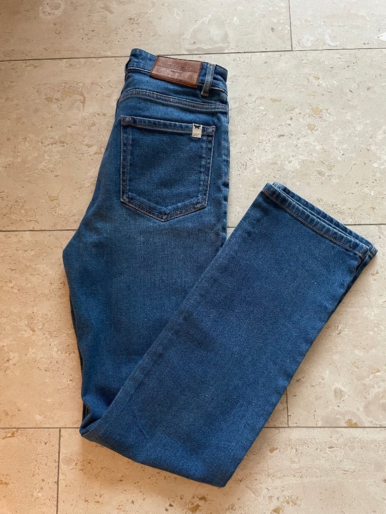 Max Mara: z.g.a.n. special edition jeans maat S (34 of 36), Kleding | Dames, Max Mara Weekend, Blauw, Ophalen of Verzenden, Zo goed als nieuw