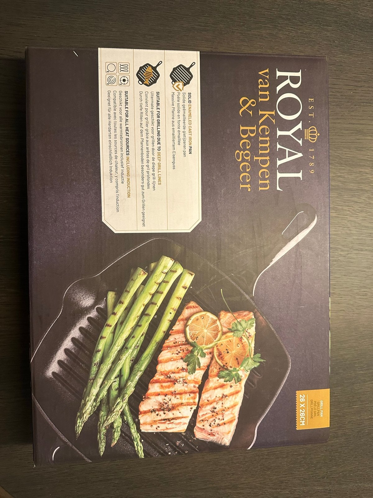 Royal van Kempen & Begeer grillpan - Albert Heijn actie, Ophalen, Nieuw, Gietijzer, Braadpan