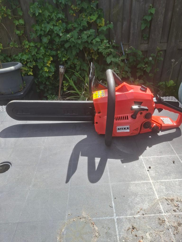 Atika kettingzaag motorzaag, Tuin en Terras, Hand-tuingereedschap, Ophalen of Verzenden, Zo goed als nieuw, Overige soorten, Atika