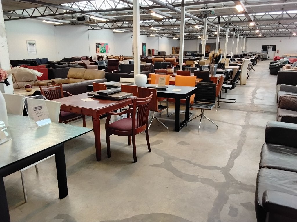 Veel eettafels in voorraad! Second Life Wolvega, Ophalen, Metaal, 200 cm of meer, 50 tot 100 cm