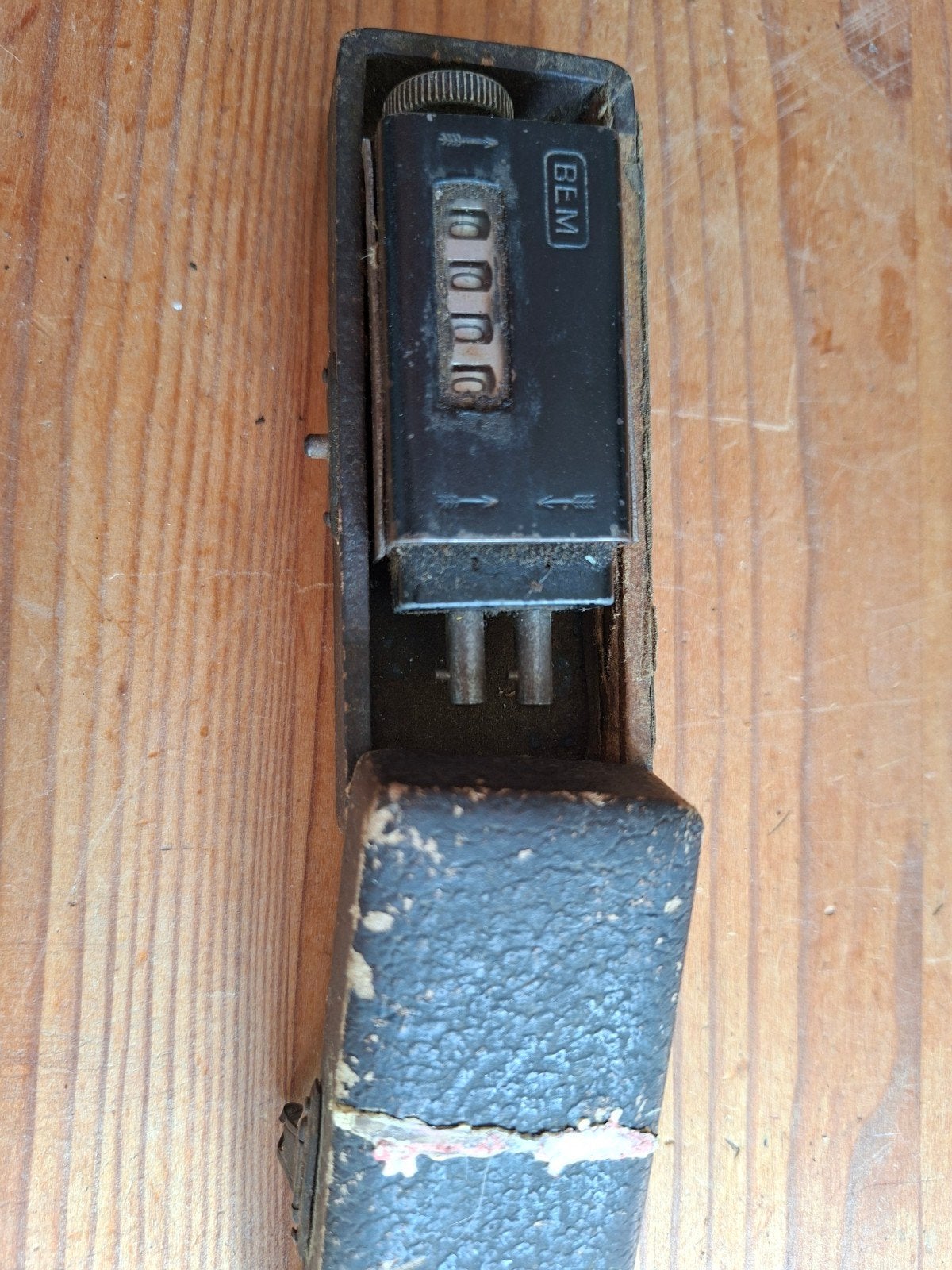 oude mechanise handtoerenteller handtachometer BEM, Antiek en Kunst, Ophalen of Verzenden