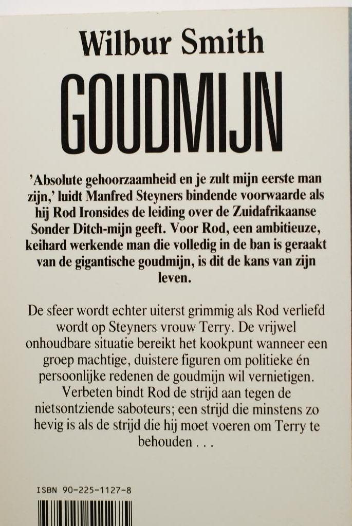 Goudmijn - Wilbur Smith (1990), Boeken, Verzenden, Zo goed als nieuw