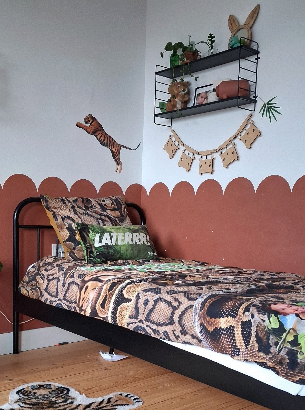 Houten VW bus slinger - decoratie kinderkamer, Hout, Gebruikt, Overige stijlen, Ophalen of Verzenden