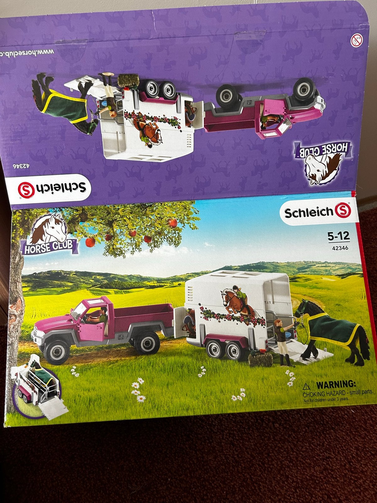 Schleich Horse Club Pick-up met Paardentrailer 42346, Ophalen of Verzenden, Zo goed als nieuw, Jongen of Meisje