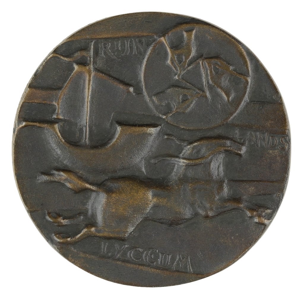 BRONZEN PENNING Eric Claus RIJNLANDS LYCEUM 1980, Verzenden, Brons, Nederland