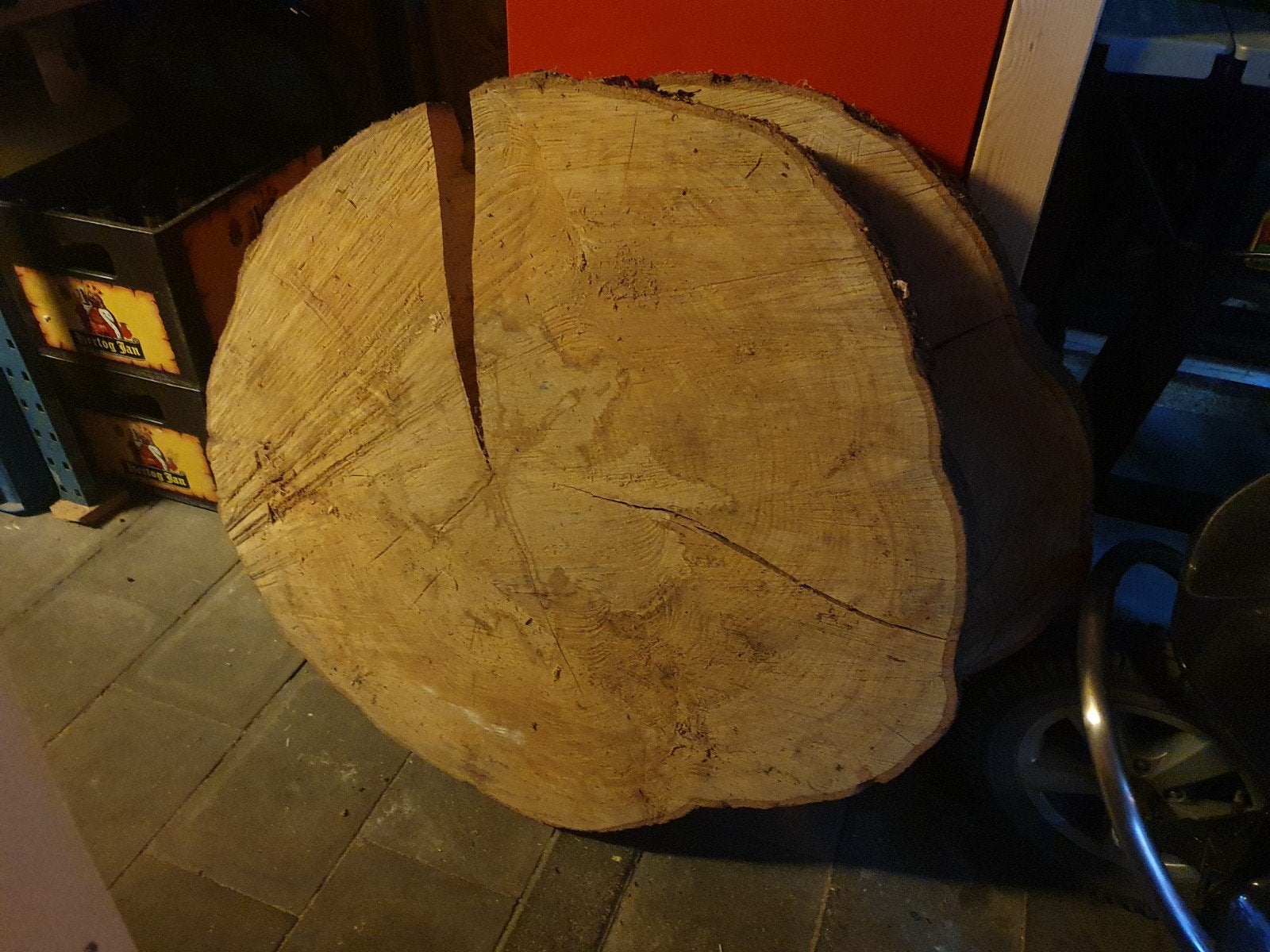 2 Houten Boomschijven, Ophalen, Minder dan 200 cm