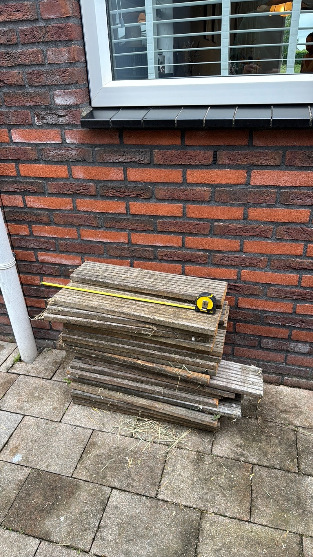 Vlonderplanken 60cm, Ophalen, Gebruikt