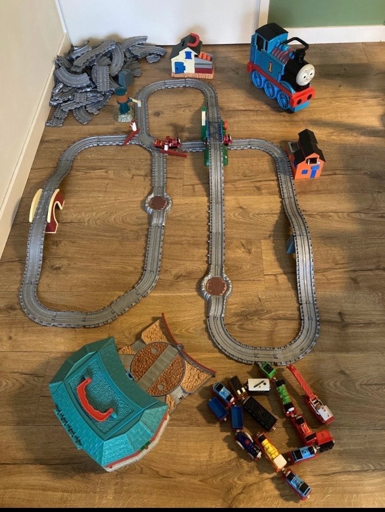 Thomas de Trein Treinset met veel accessoires, Ophalen of Verzenden, Gebruikt
