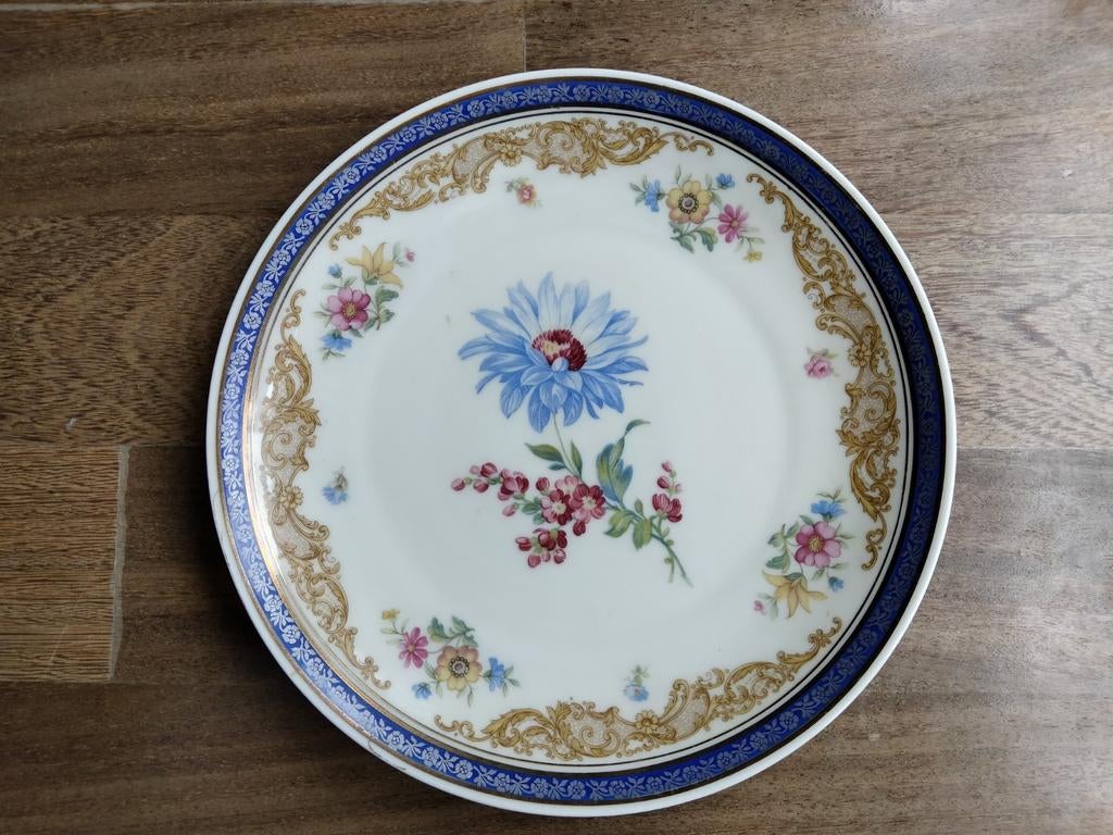Eschenbach Porseleinen Bord met Bloemmotief, Ophalen of Verzenden
