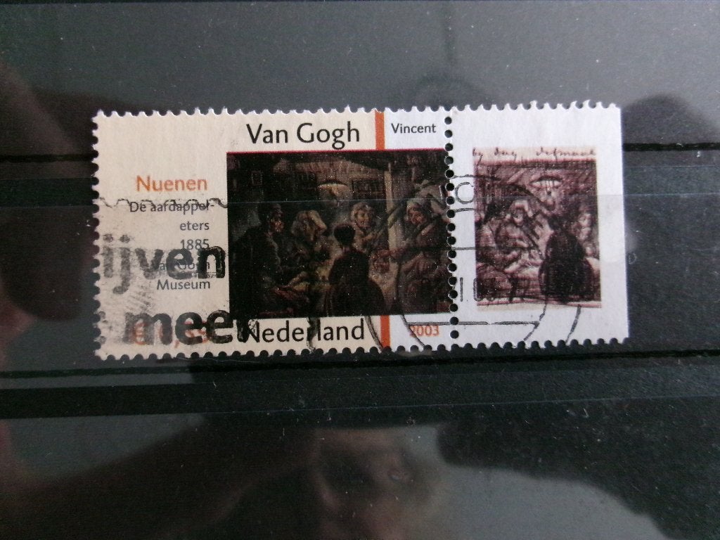 2003 - de aardappeleters met tab (822g), Verzenden, Gestempeld
