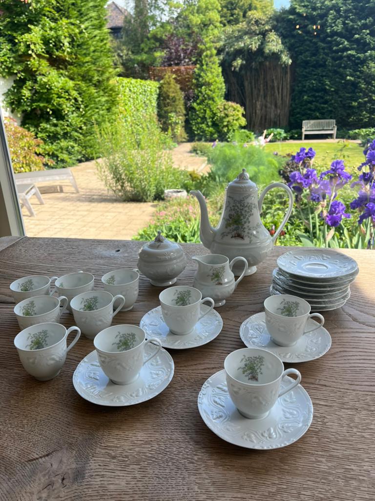 Coffee porcelain imperatice set C.H. Field Haviland Limoges, Ophalen
