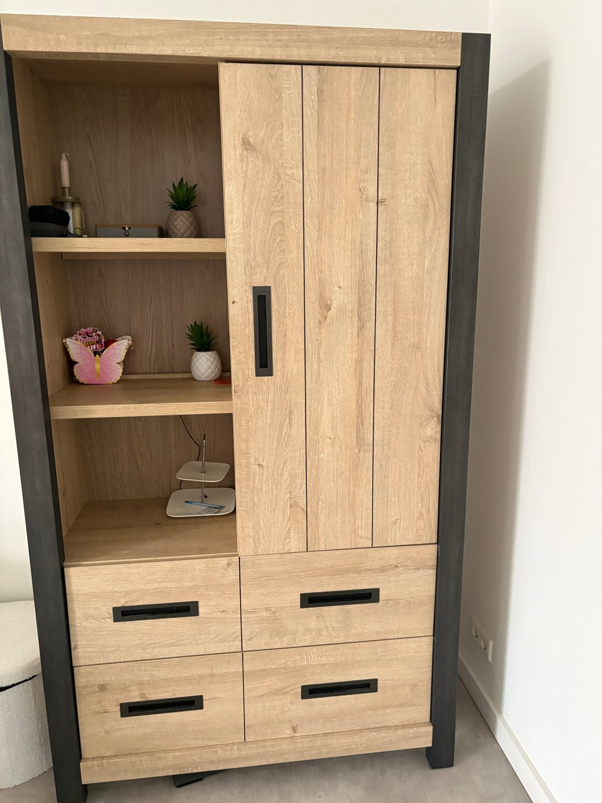 Complete Woonkamerset: Eettafel, Stoelen, Dressoir, Kast, Sa, Huis en Inrichting, Stoelen, Ophalen, Bruin, Zo goed als nieuw, Vijf, Zes of meer stoelen