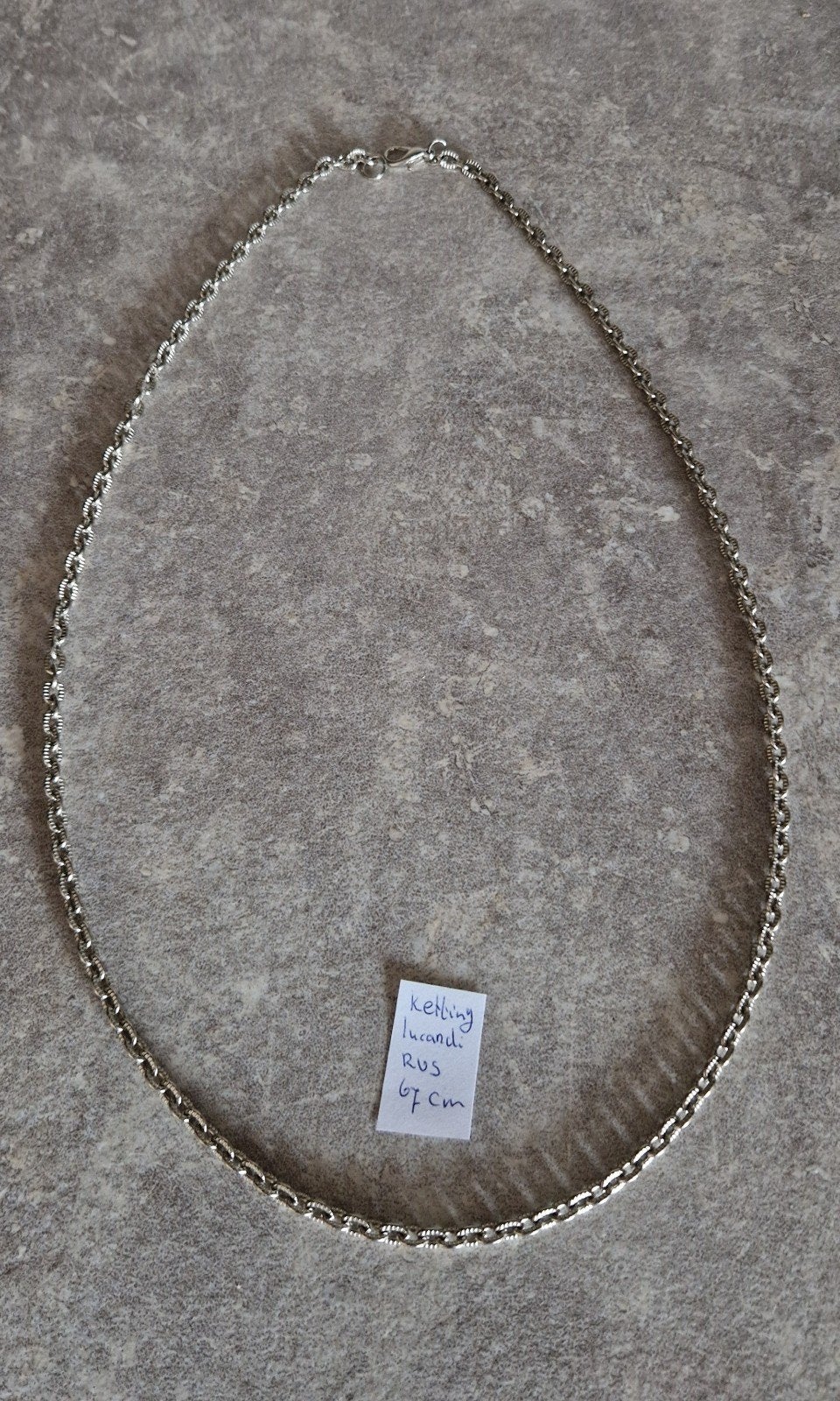 Stoere ketting, 67 cm, Ophalen of Verzenden, Nieuw, Zilver
