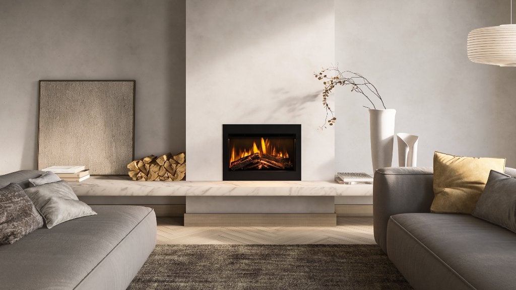British Fires New Forest Ashlet – showroom model te koop, Ophalen, Zo goed als nieuw, Inbouwhaard, Elektrische haard