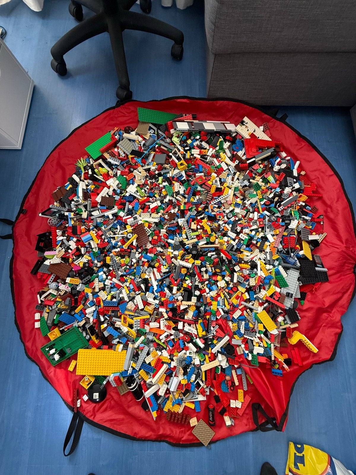 Grote partij diverse LEGO +- 12 kilo inclusief opbergtas, Kinderen en Baby's, Ophalen of Verzenden, Gebruikt, Losse stenen, Lego
