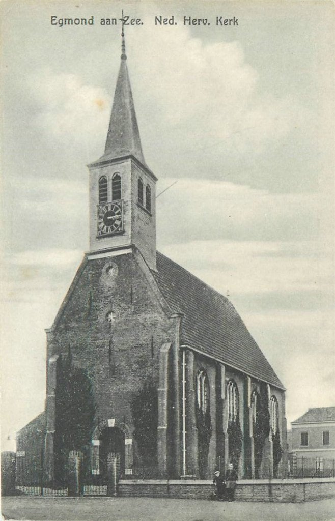 701-170-017 Egmond aan Zee Ned Herv Kerk, Ophalen of Verzenden, Voor 1920, Noord-Holland