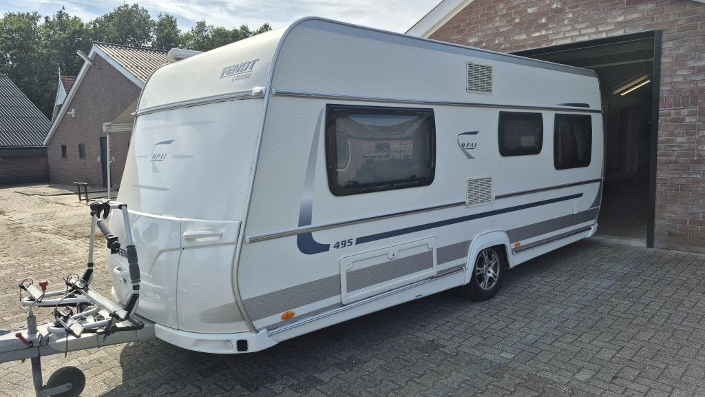 Fendt Opal 495, Mover, Airco, Cassetteluifel enz., Caravans en Kamperen, Schokbreker, Rondzit, Bedrijf, Overige typen
