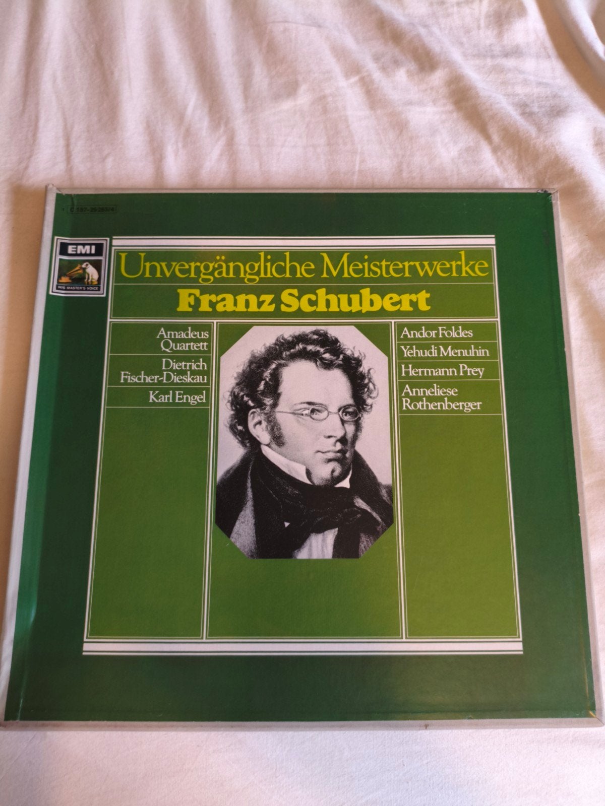 schubert unvergängliche meisterwerke - 2 lp boxset emi, Boxset, Ophalen of Verzenden, Zo goed als nieuw, Romantiek