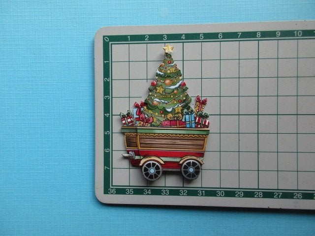 ky382 KERST / wagon / kerstboom, Verzenden, Nieuw, Kerst, Overige typen