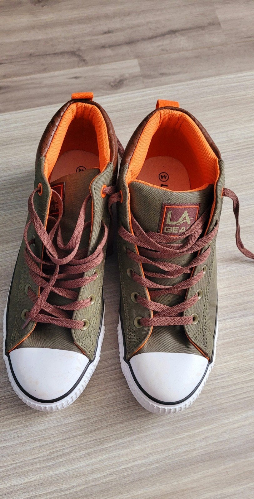 L.A. Gear Sneakers Maat 44 - Olijfgroen/Bruin/Oranje, Overige kleuren, L.A. Gear, Nieuw, Ophalen of Verzenden