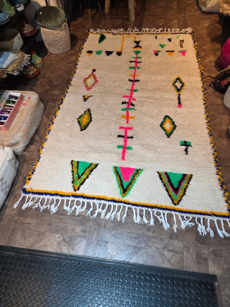 Marokkaans berber vloerkleed(azilal), Ophalen of Verzenden, Marokkaans/ boho, Rechthoekig, Overige kleuren