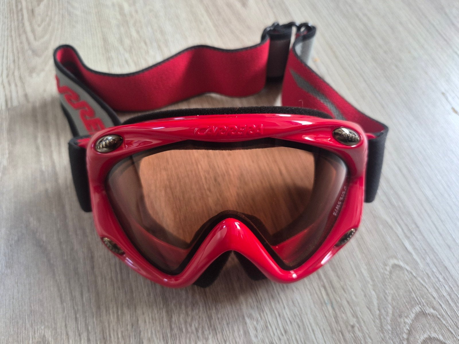 Carrera Skibril Rood, Overige merken, Overige typen, Ophalen of Verzenden, Zo goed als nieuw