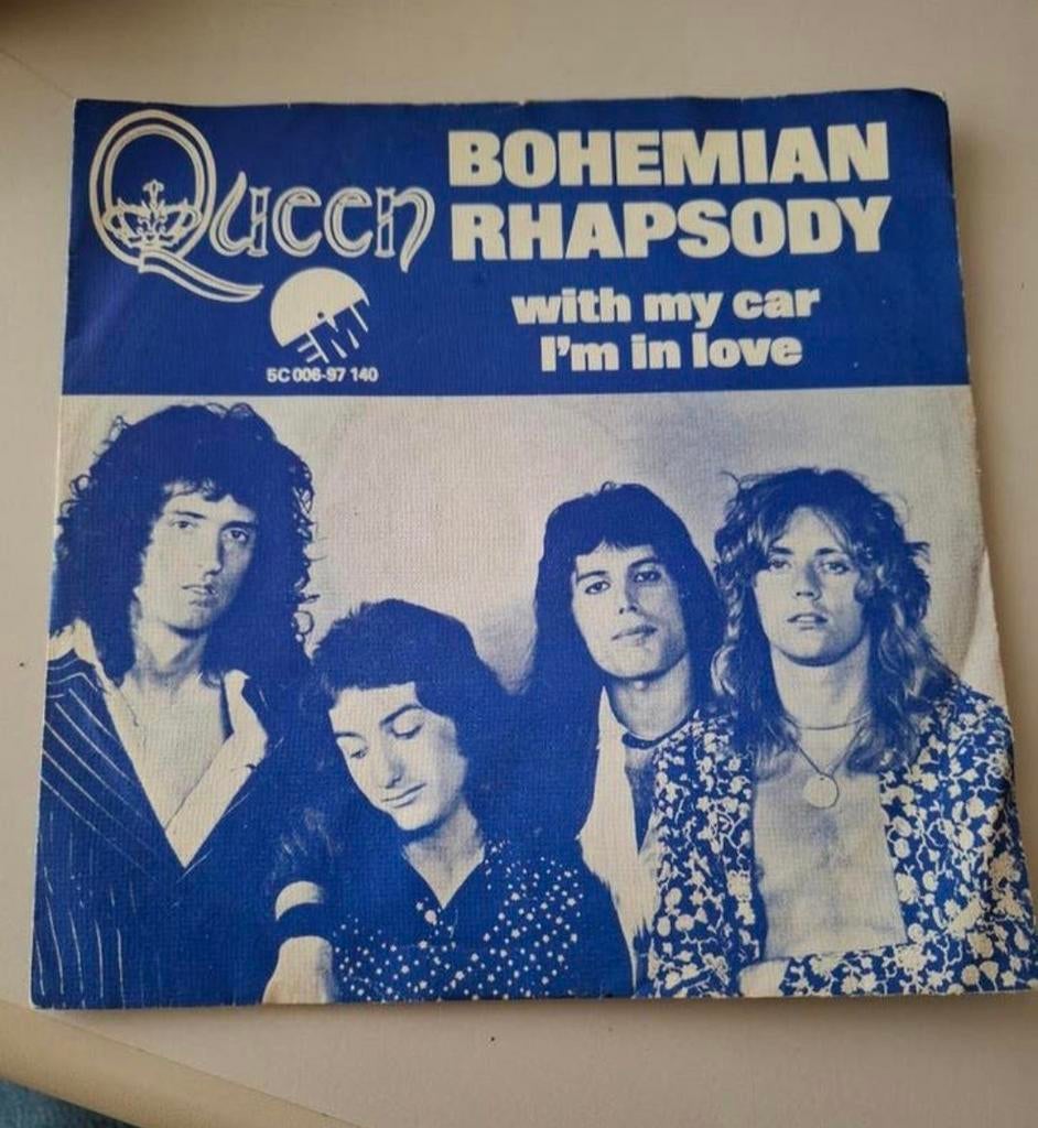 Queen - Bohemian Rhapsody 7 inch single (1975), Cd's en Dvd's, Vinyl Singles, Gebruikt, Fotohoes, 7 inch, Single