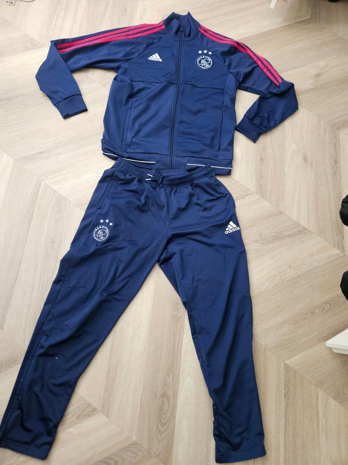 Ajax trainingspak maat Large, Maat 52/54 (L), Blauw, Ophalen of Verzenden, Zo goed als nieuw
