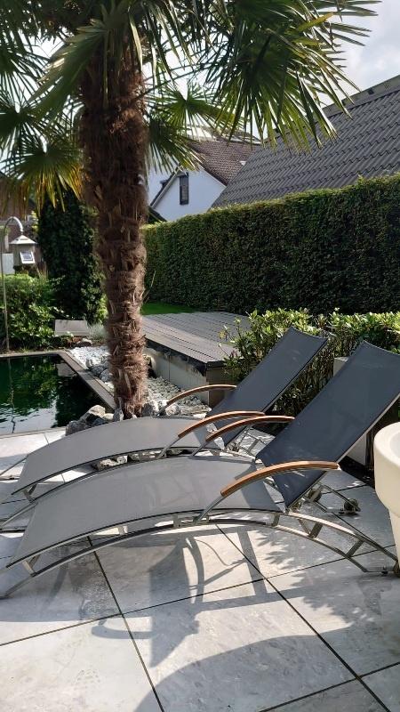 Luxe ligbedden wieltjes teak automatische rug bediening 1+1, Ophalen of Verzenden, Nieuw