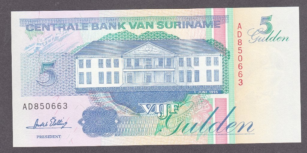 Suriname - 5 gulden 1 juni 1995 UNC - P136.b1, Verzenden, Zuid-Amerika