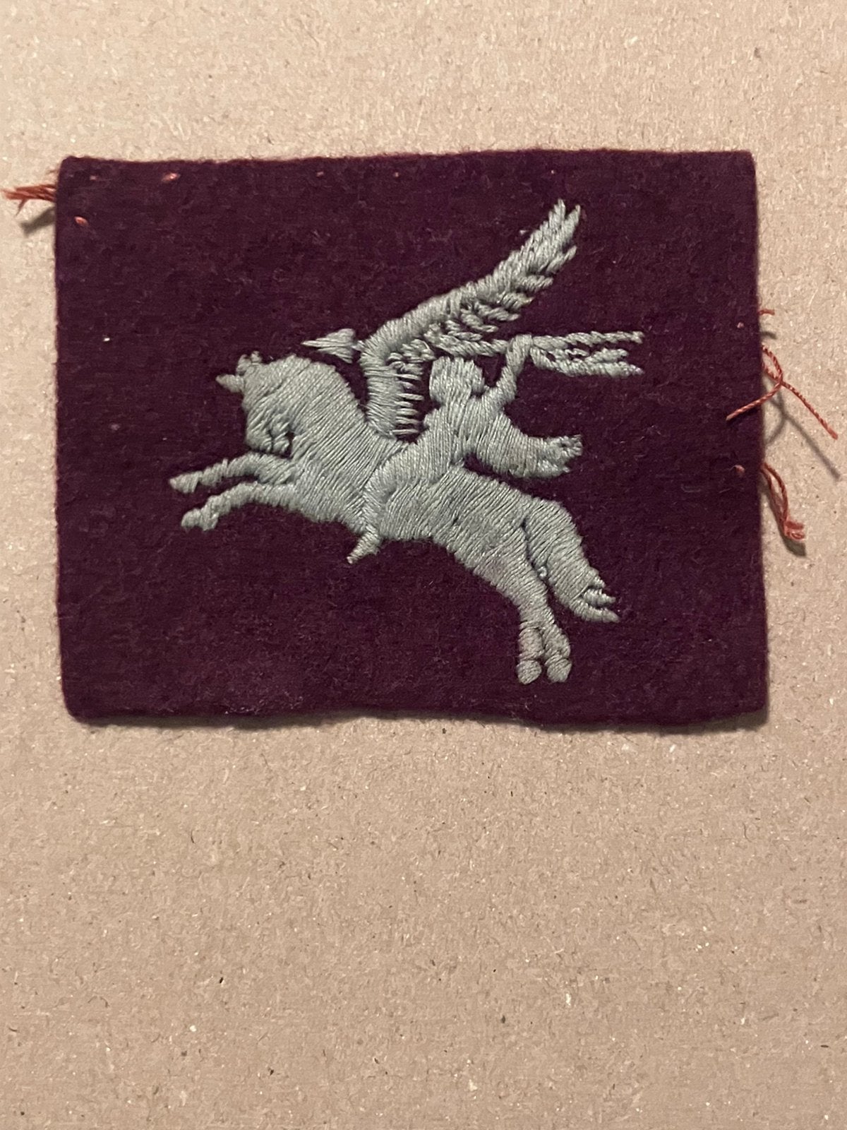 WO2 Brits Airborne pegasus embleem, Ophalen of Verzenden, Engeland, Embleem of Badge