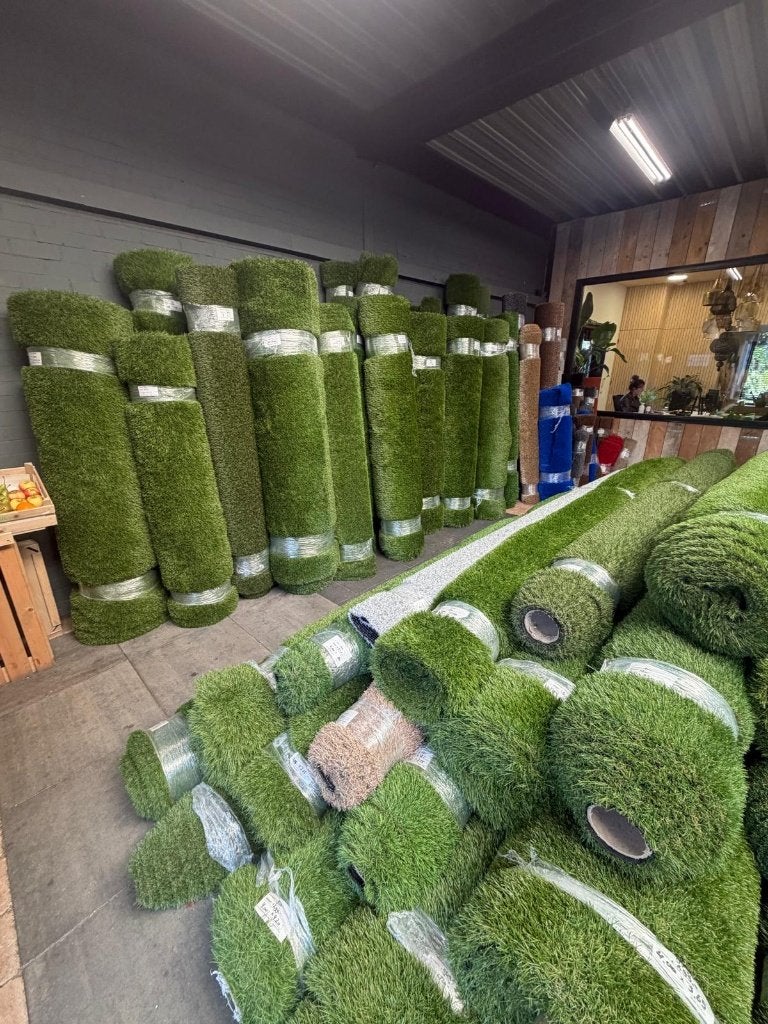 25% Korting kunstgras coupons tegen de muur! Top Kwaliteit!, Ophalen of Verzenden, Nieuw, 20 m² of meer, Kunstgras
